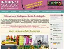 Tablet Screenshot of influence-maison.com